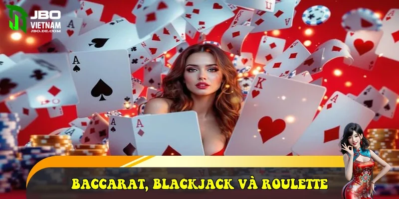 Baccarat, Blackjack và Roulette